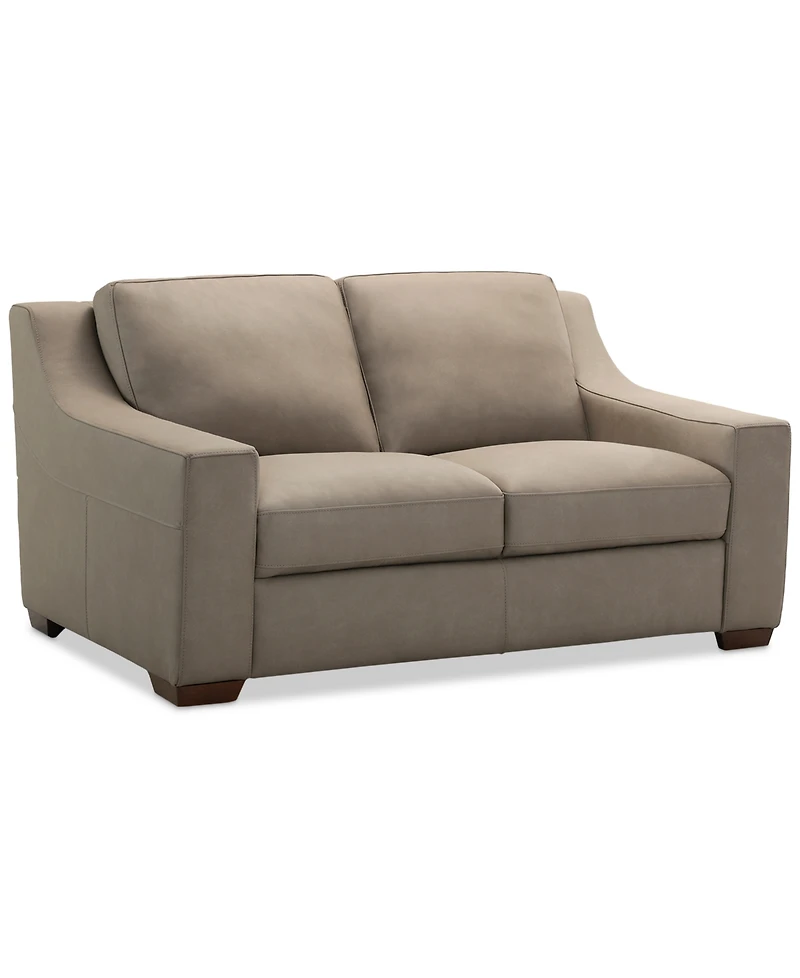 Closeout! Kovner Leather Loveseat, Created for Macy's