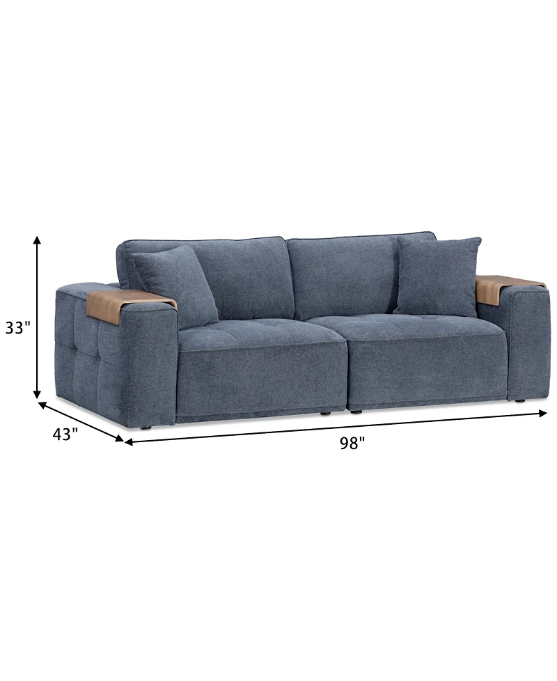 Nycolle 2-Pc. Modular Fabric Sofa, Created for Macy's