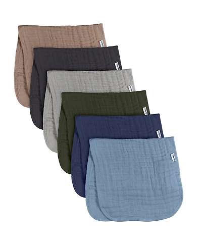 Gerber Baby Neutral Multi Browns Muslin Burpcloths - 6-Pack