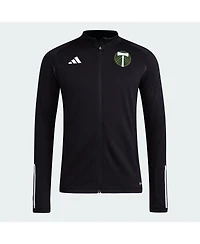 Adidas Men's Black Portland Timbers 2023 On-Field Aeroready Full-Zip Training Top
