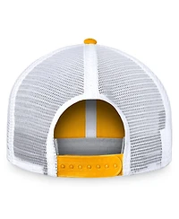 Fanatics Men's Gold/White Nashville Predators Free Kick Trucker Adjustable Hat