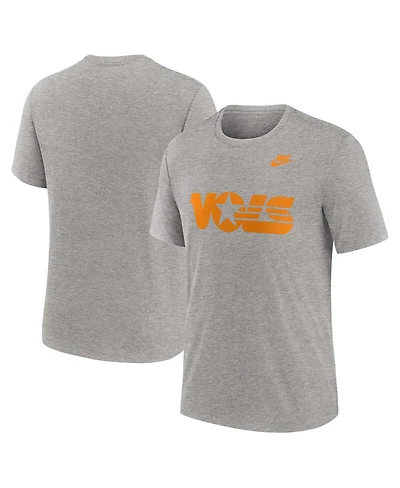 Nike Men's Heather Gray Tennessee Volunteers Blitz Evergreen Legacy Primary Tri-Blend T-Shirt