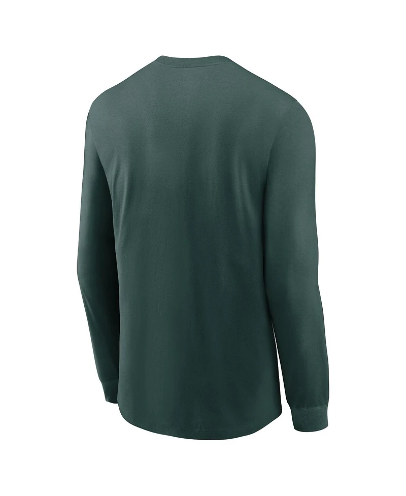 Nike Men's Green Michigan State Spartans 2024 Sideline Legend Performance Long Sleeve T-Shirt
