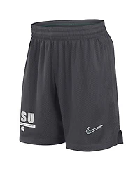 Nike Men's Anthracite Michigan State Spartans 2024 Sideline Mesh Shorts