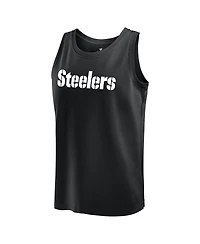 Fanatics Men's Black Pittsburgh Steelers Elements Tank Top