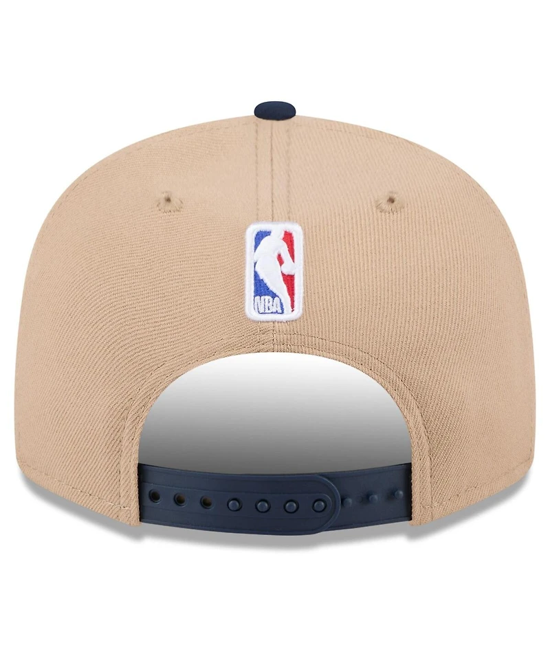 New Era Men's Tan/Navy Memphis Grizzlies 2024 Nba Draft 9FIFTY Snapback Hat