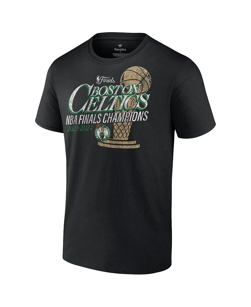Fanatics Men's Black Boston Celtics 2024 Nba Finals Champions Fast Break Finish Trophy T-Shirt