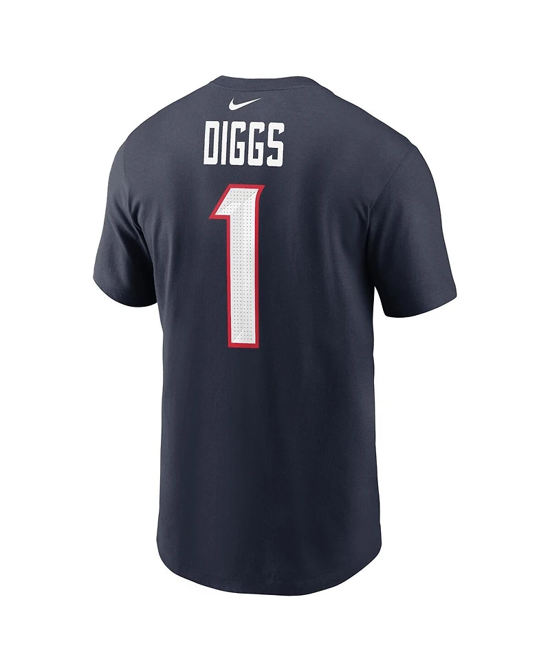 Nike Men's Stefon Diggs Navy Houston Texans Player Name Number T-Shirt