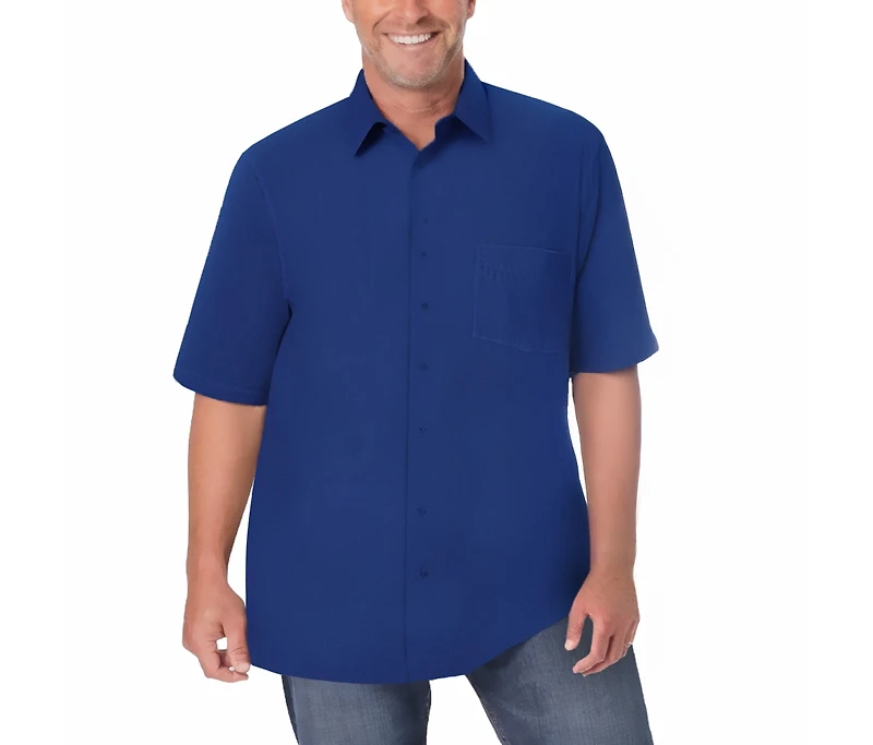 KingSize Big & Tall Wrinkle-Free Short-Sleeve Dress Shirt