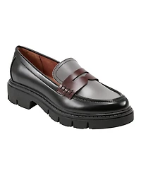 Marc Fisher Women's Cube Lug Sole Penny Loafers