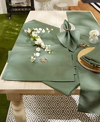 Design Imports Tonal Lattice Print Outdoor Tablecloth, 60x84 Inches