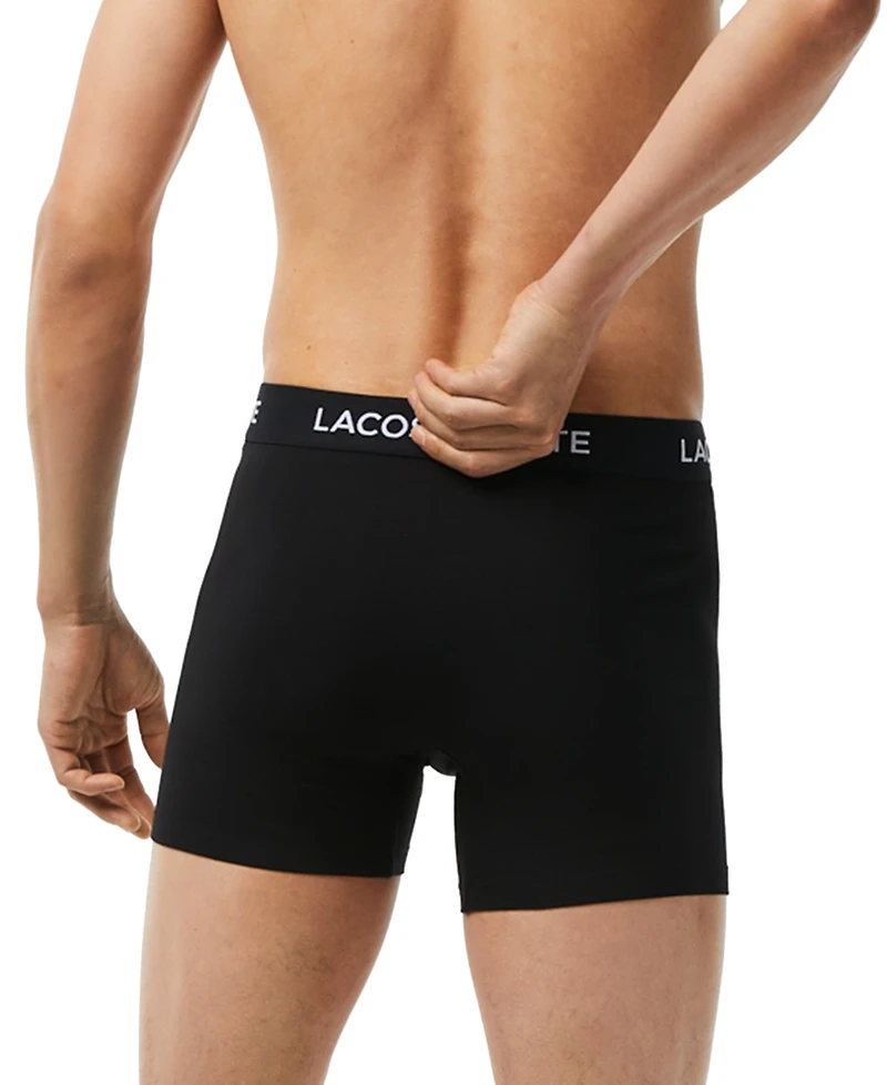 Lacoste Men's 5-Pack Regular-Fit Stretch Logo Band Boxer Briefs