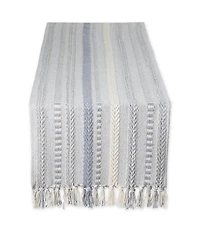 Design Imports Braided Stripe Table Runner, 15x72 Inches