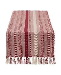 Design Imports Braided Stripe Table Runner, 15x72 Inches