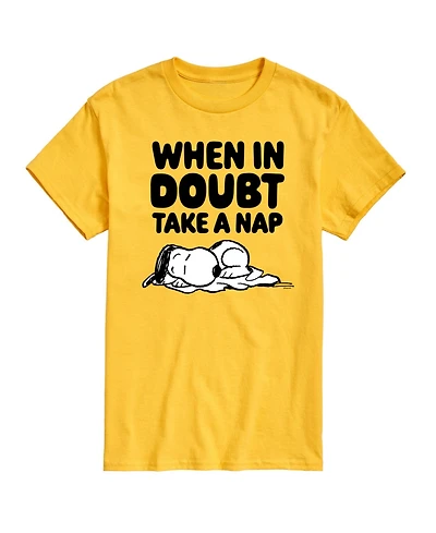 Hybrid Apparel Peanuts Nap Mens Short Sleeve Tee