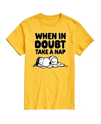 Hybrid Apparel Peanuts Nap Mens Short Sleeve Tee