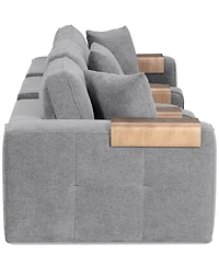 Nycolle 5-Pc. Modular Fabric Sectional with 2 Consoles, Created for Macy's