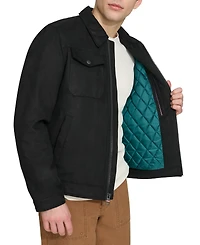 Tommy Hilfiger Men's Faux Suede Trucker Jacket