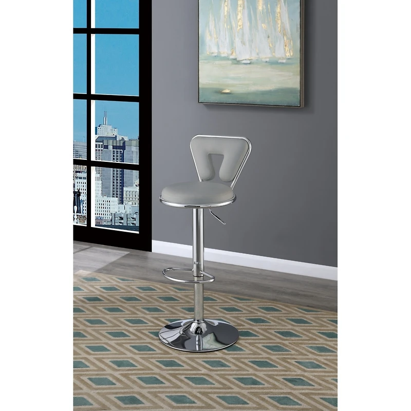 Streamdale Modern Tufted Black Faux Leather Barstool Set (2)