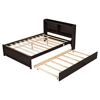Streamdale Full Bed With Trundle, Bookcase