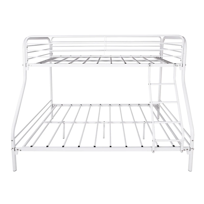 Simplie Fun White Metal Twin Over Full Bunk Bed