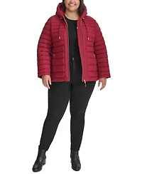 Tommy Hilfiger Plus Hooded Packable Puffer Coat, Created for Macy's