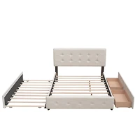 Streamdale Queen Upholstered Bed with 2 Drawers and Twin Xl Trundle