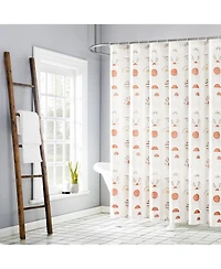 Sunburst 13-Piece Boho Print Shower Curtain Set