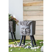 11" x 13" x 22" Greek God Statue Planter with Legs