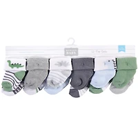 Hudson Baby Baby Boys Hudson Plush Terry Socks 12 Pack