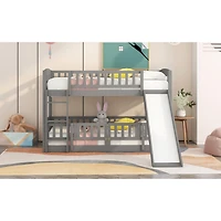 Streamdale Twin Bunk Bed w/ Slide and Ladder