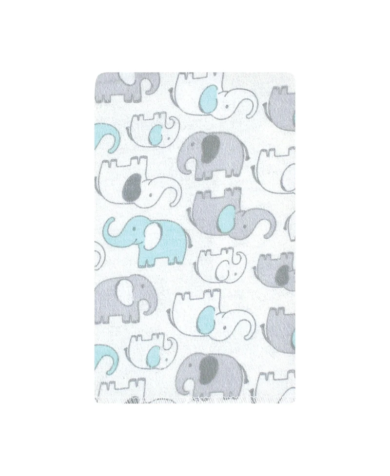 Hudson Baby Cotton Flannel Burp Cloths, 10-Pack, One Size