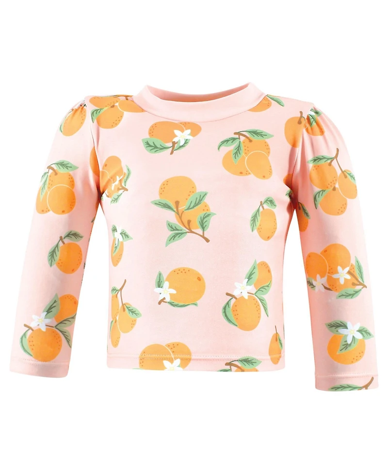 Hudson Baby Swim Rashguard Set, Daisy