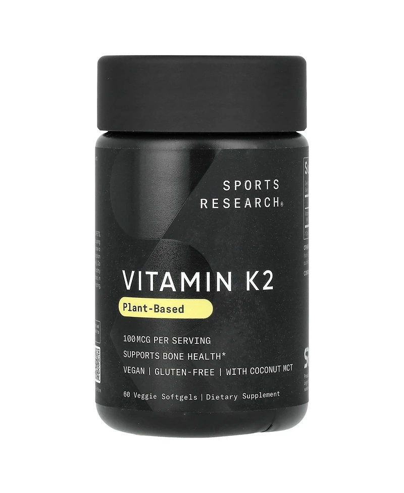 Sports Research Vitamin K2 Plant-Based 100 mcg