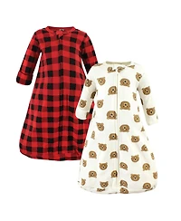 Hudson Baby Boys Unisex Cotton Full-Body Slumber Sack with Long Sleeves