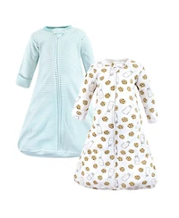 Hudson Baby Boys Unisex Cotton Full-Body Slumber Sack with Long Sleeves