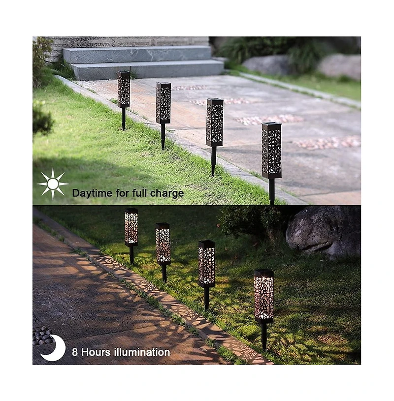 Maggift Solar Led Garden Lights for, Automatic Led Halloween Christmas Decorative Landscape Lighting