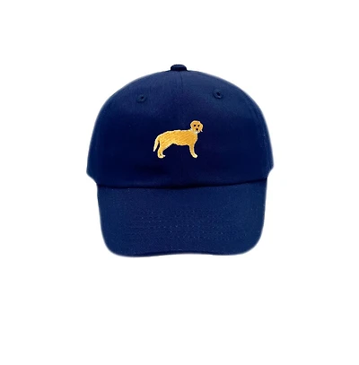 Bits & Bows Boys Boys Dog Baseball Hat in Navy