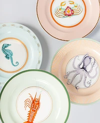 Yvonne Ellen Under the Sea Dinner Plates, Set of 4