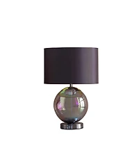 Streamdale 18.75-Inch Artie Orb Iridescent Chrome Table Lamp