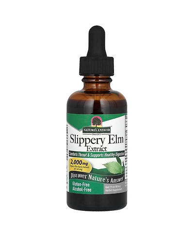 Nature's Answer Slippery Elm Extract Alcohol-Free 2 000 mg