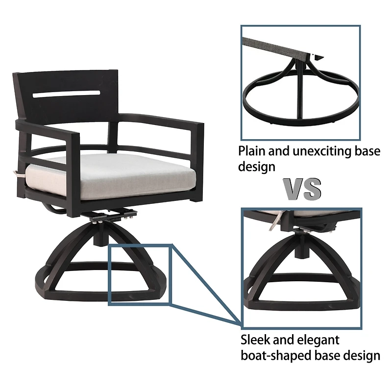 Streamdale Modern Ergonomic Patio Rocker