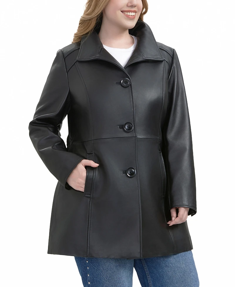 Bgsd Plus Sarai Leather Coat