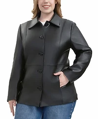 Bgsd Plus Dana Leather Car Coat