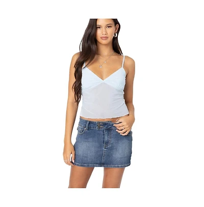 Women's Serafina sheer mesh tank top