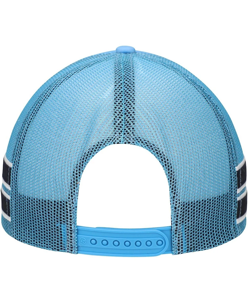 '47 Brand Men's Light Blue North Carolina Tar Heels Sideband Trucker Adjustable Hat