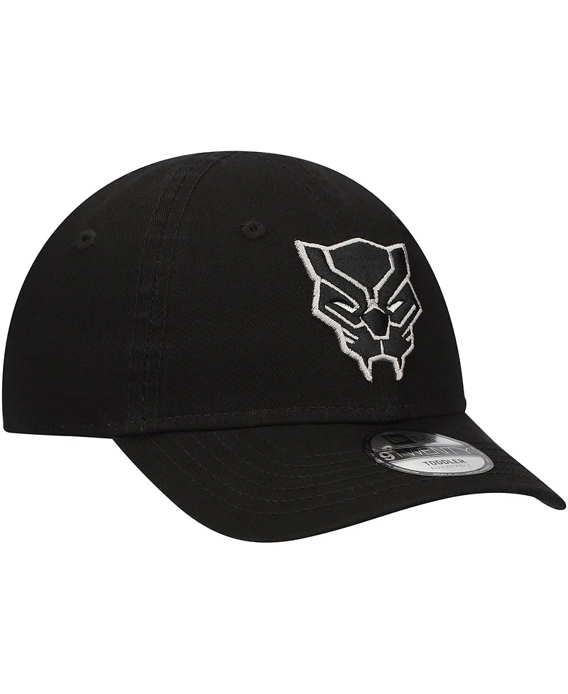 New Era Toddler Black Black Panther 9TWENTY Adjustable Hat
