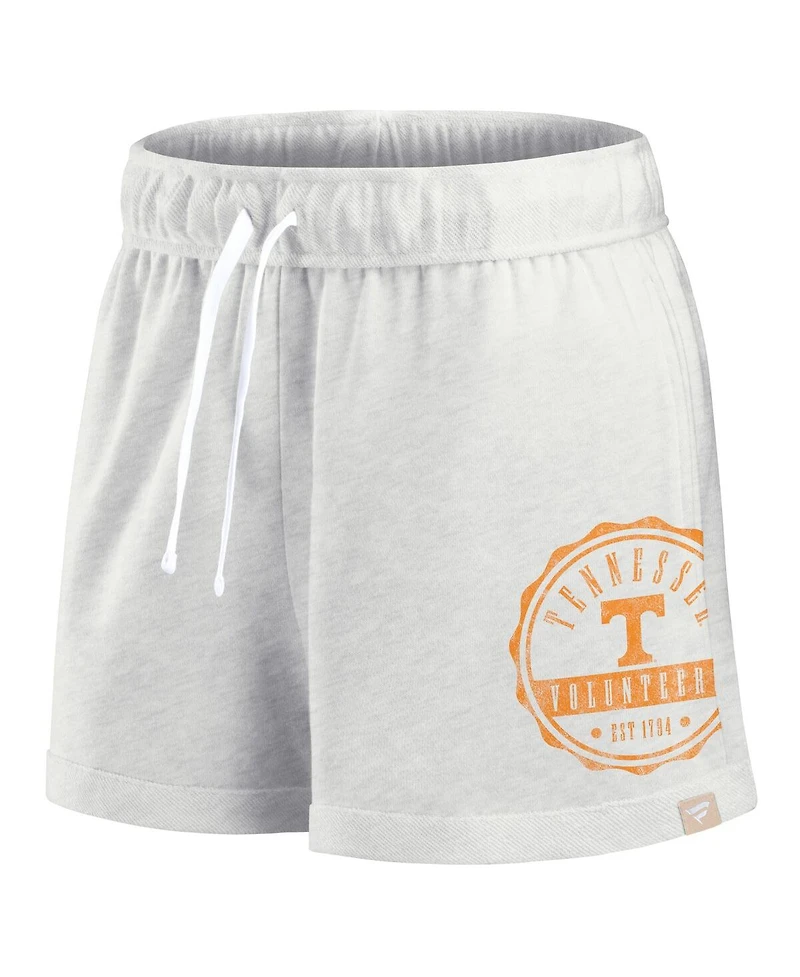 Fanatics Women's Oatmeal Tennessee Volunteers Win Badge Shorts
