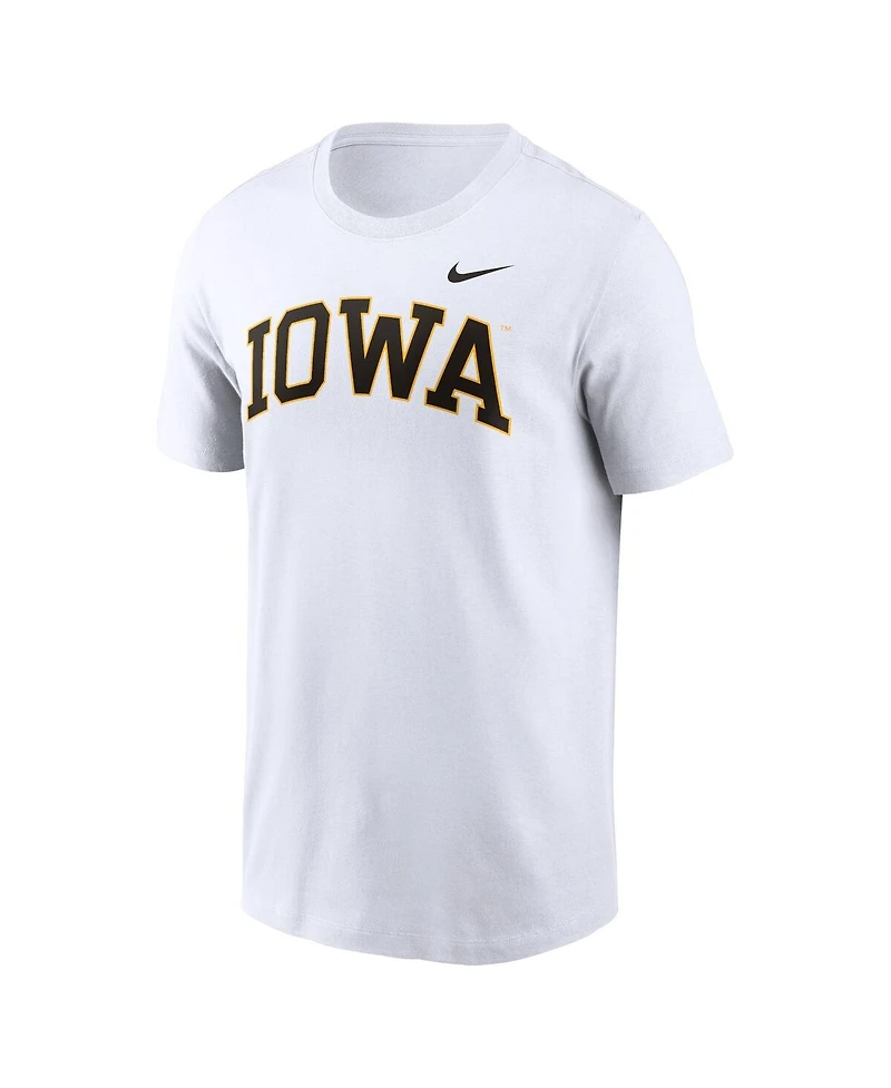 Nike Men's White Iowa Hawkeyes Blitz 2-Hit T-Shirt