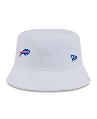 New Era Men's White Buffalo Bills Court Sport Terry Bucket Hat